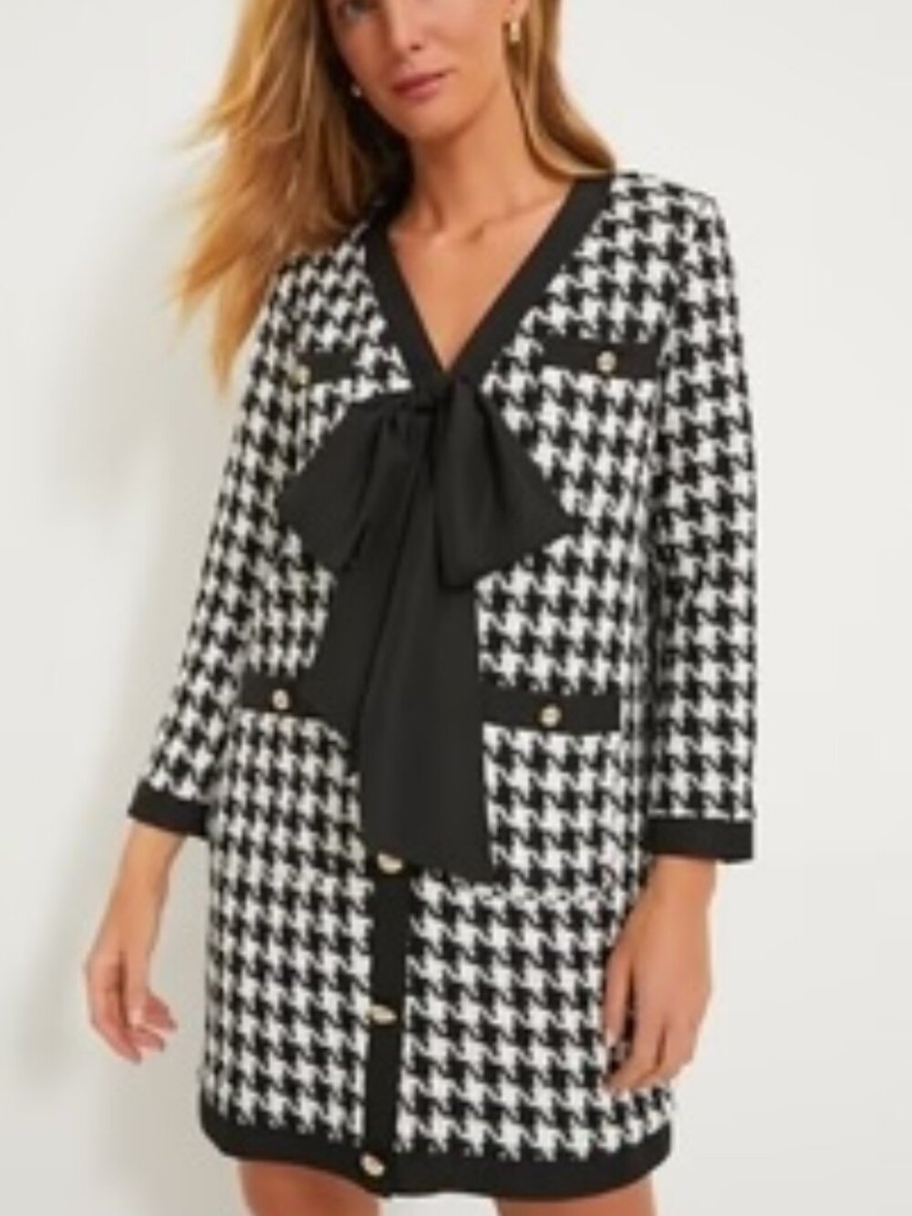 Tuckernuck Coco Tweed Bow Dress - M